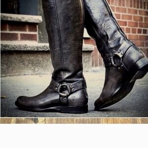 Frye Philip Harness Tall Extended Calf